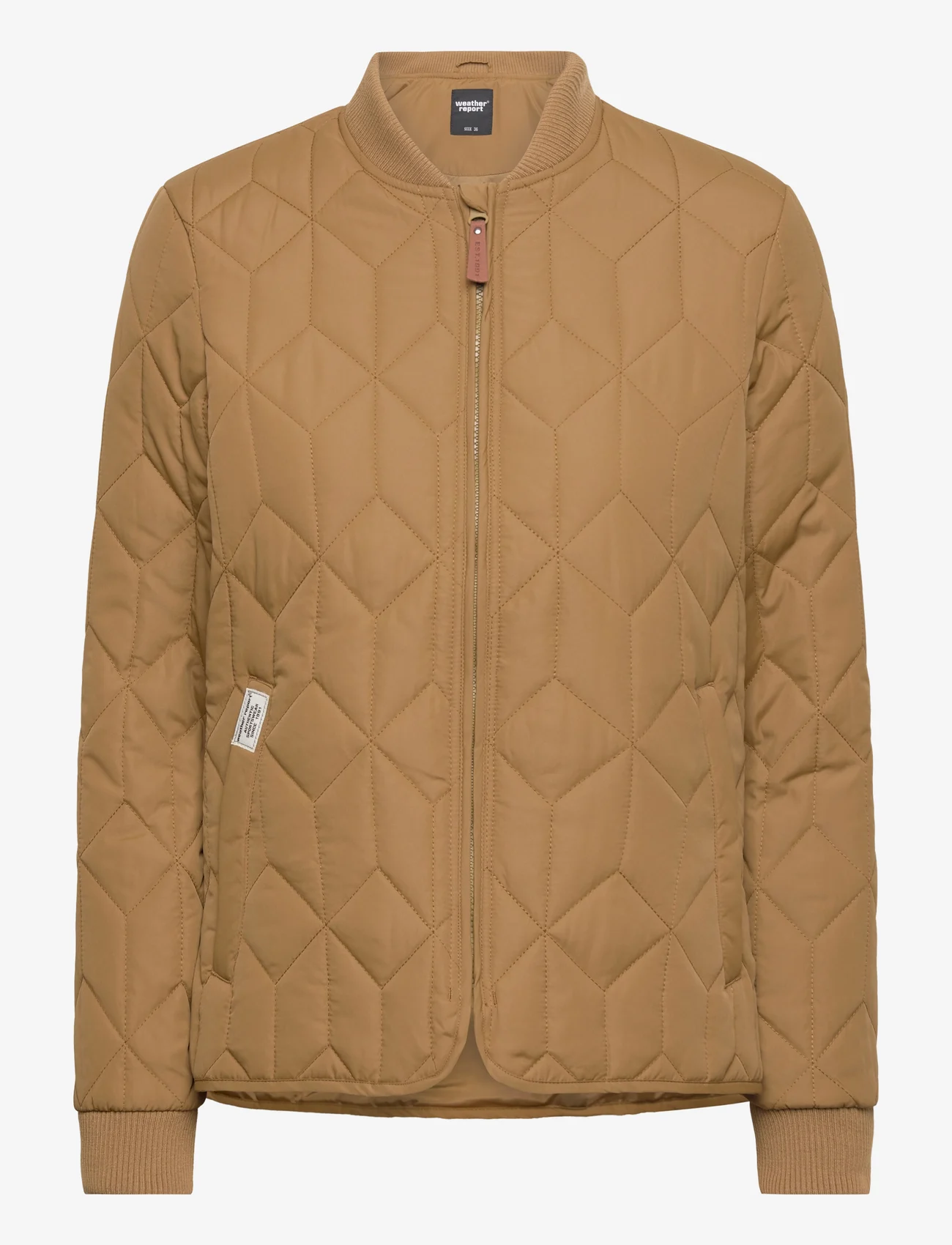 Weather Report - Piper W Quilted Jacket - spring jackets - brown - 0