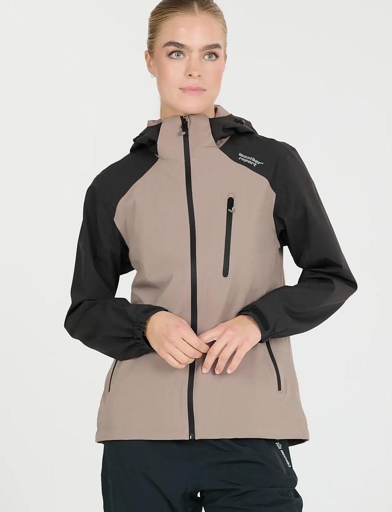 Weather Report - Camelia W AWG Jacket W-PRO 15000 - friluftsjakker - moon rock - 0