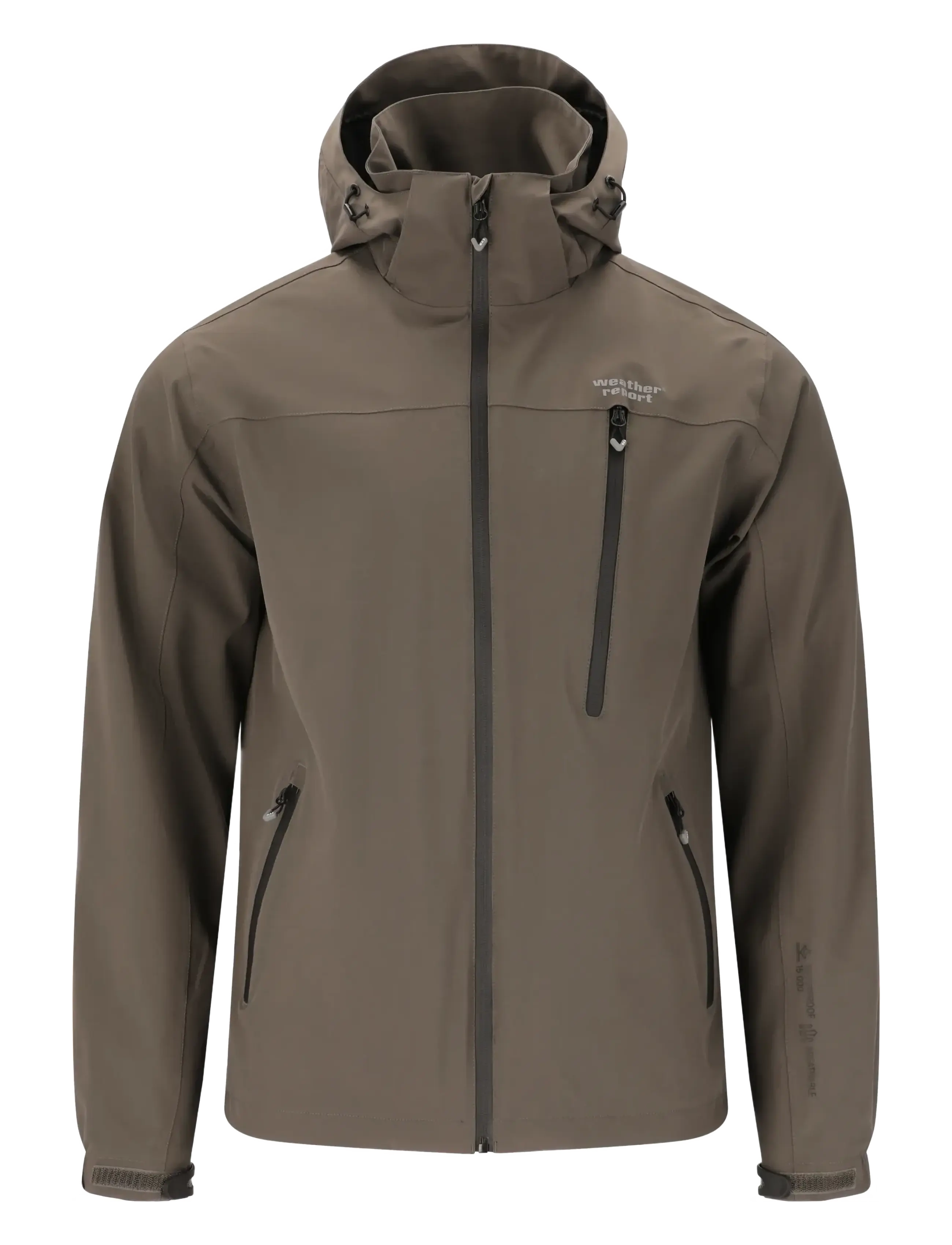Weather Report Delton M AWG Jacket W-PRO 15000 - Weather Report - BLACK INK / brown