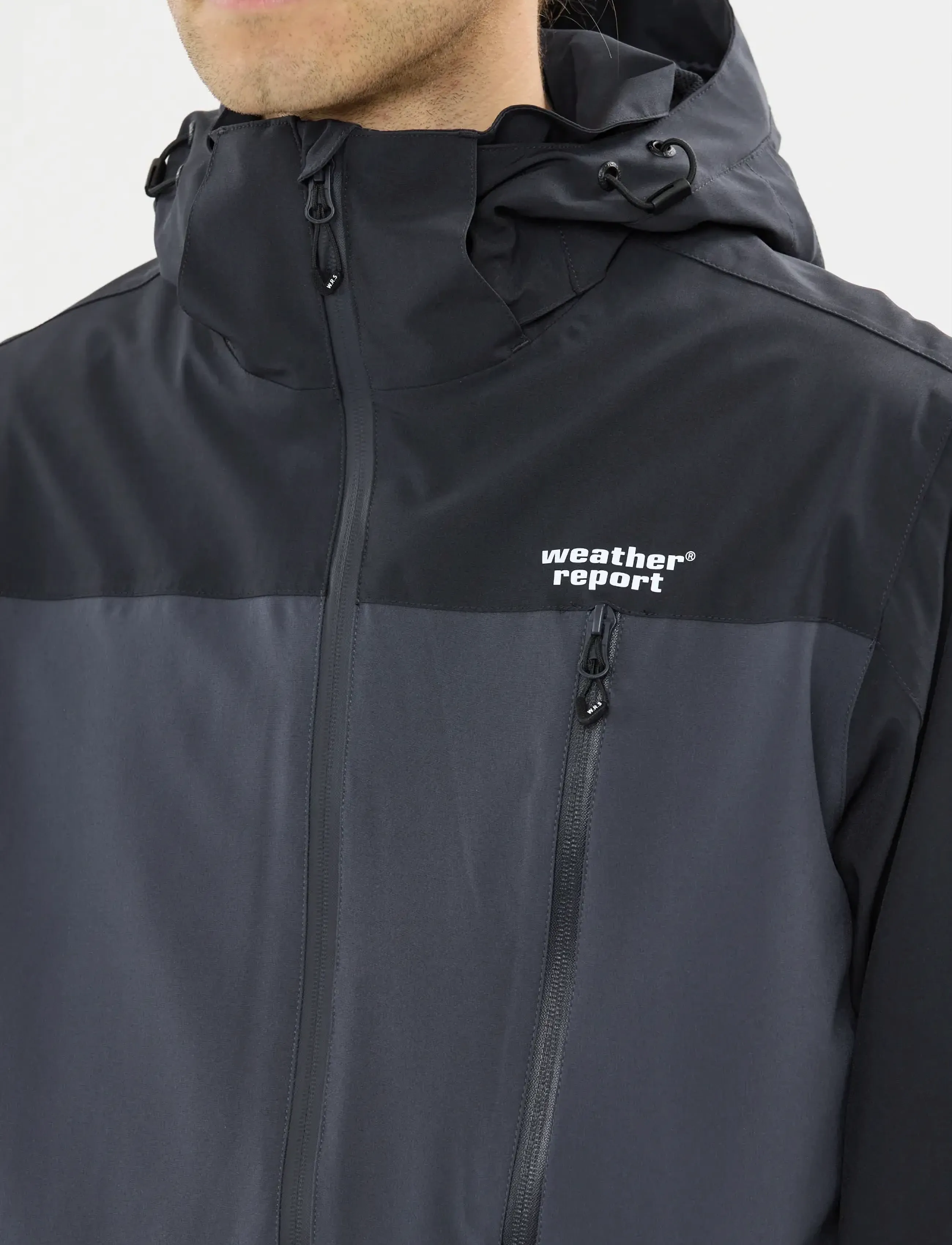 Weather Report Delton M Awg Jacket W-Pro 15000, S, Navy, Regntøj > Regnfrakker, Herre