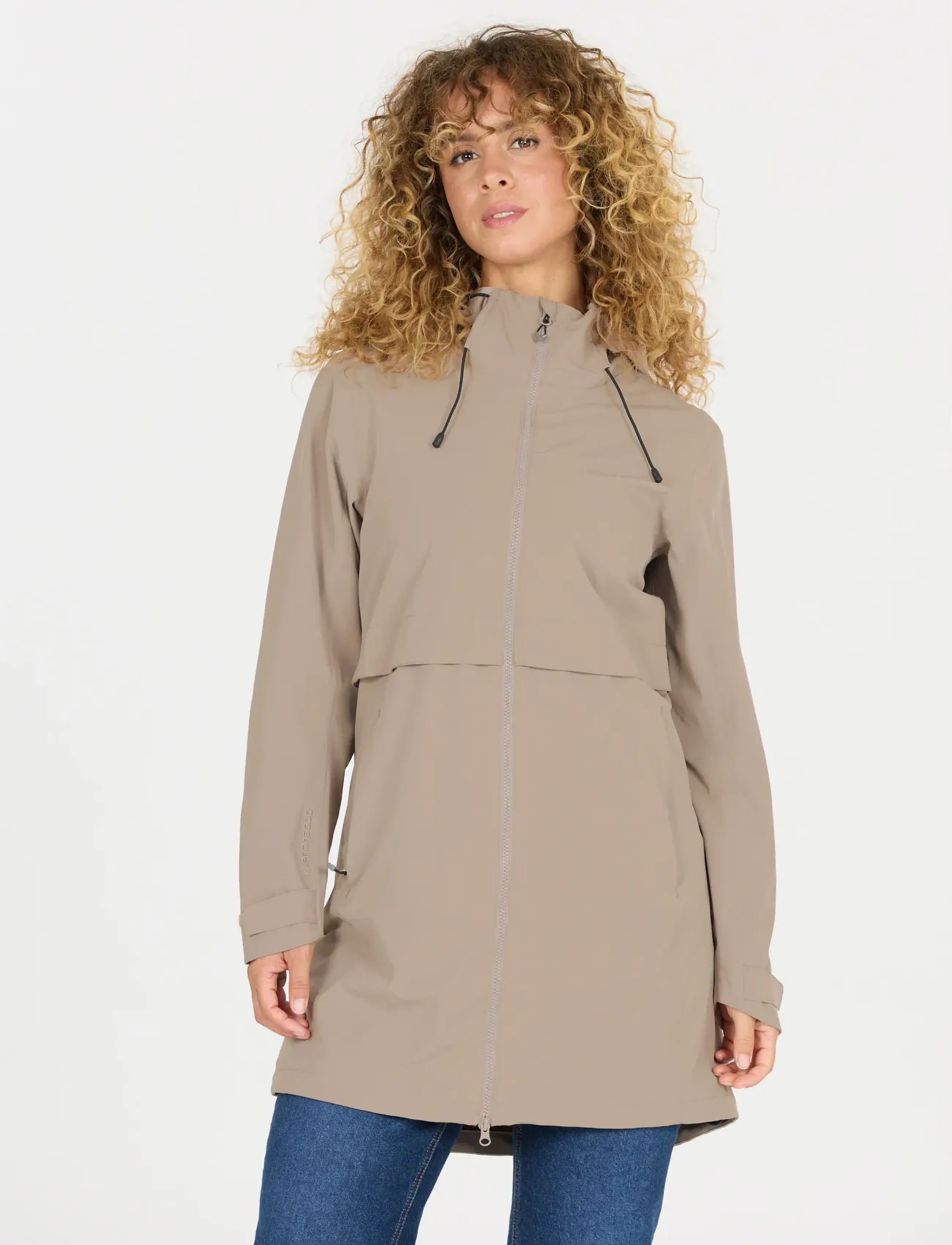 Weather Report Dayton W Long Awg Stretch Jacket W-, 46, Beige, Sport Jackets > Sport Outdoor Jackets, Dame