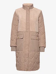 Weather Report - Hollie W Long Quilted Jacket - spring jackets - pine bark - 0