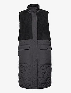 Hollie W Long Quilted Vest, Weather Report