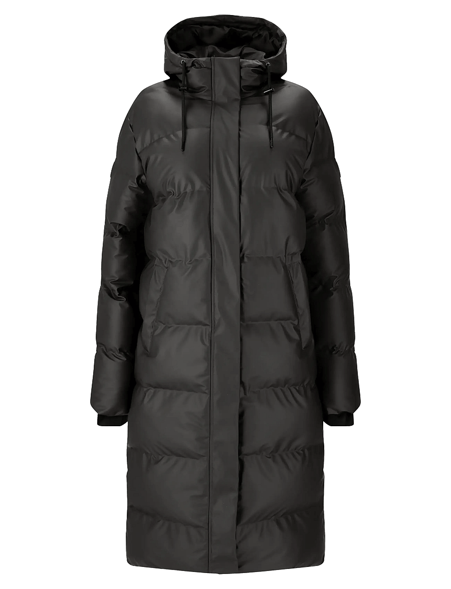Weather Report - Audrey W Long PU Puffer Jacket W-Pr - black - 1
