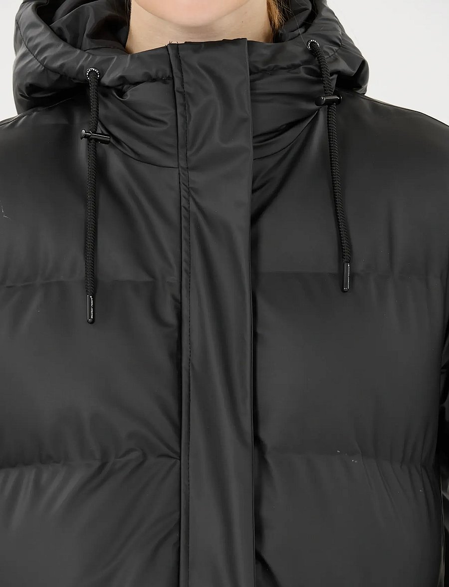 Weather Report - Audrey W Long PU Puffer Jacket W-Pr - black - 0