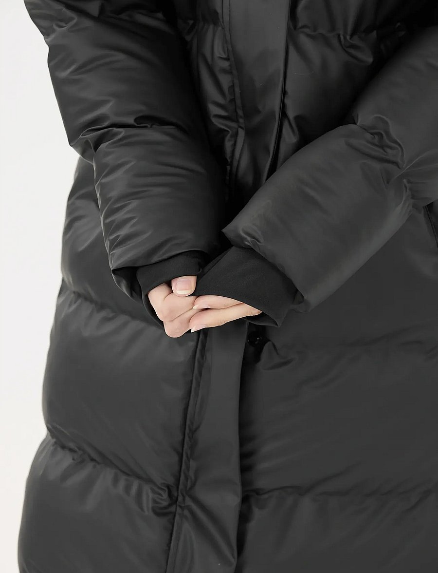 Weather Report - Audrey W Long PU Puffer Jacket W-Pr - black - 4