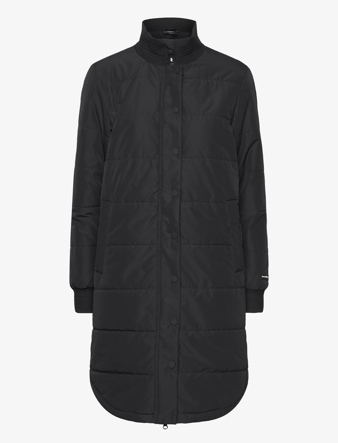 Weather Report - Cassidy W Long Puffer Jacket - winter coats - black - 0