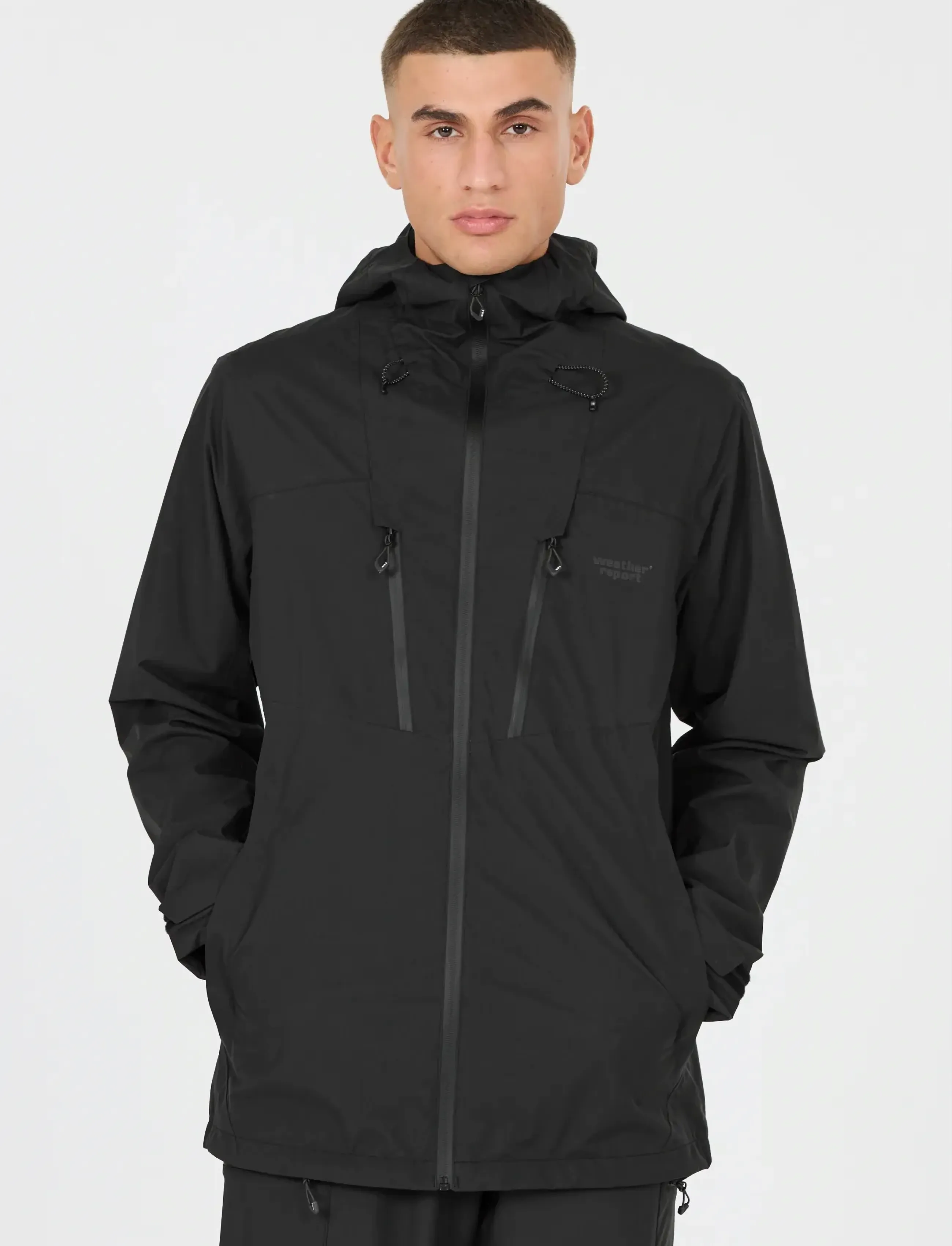 Weather Report Harbor M Rain-Tech Jacket W-PRO 200 - Jacken - BLACK / black