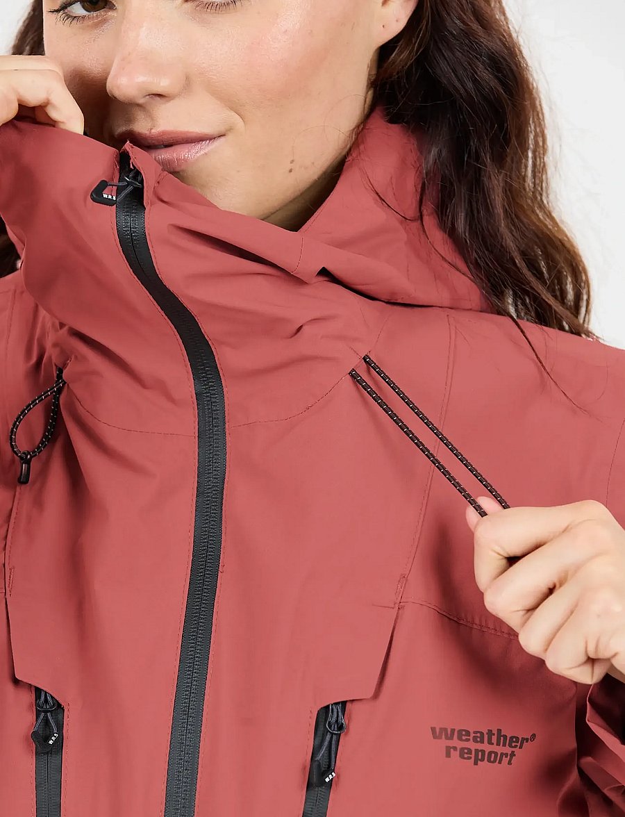 Weather Report - Harbor W Rain-Tech Jacket W-PRO 200 - friluftsjackor - apple butter - 4