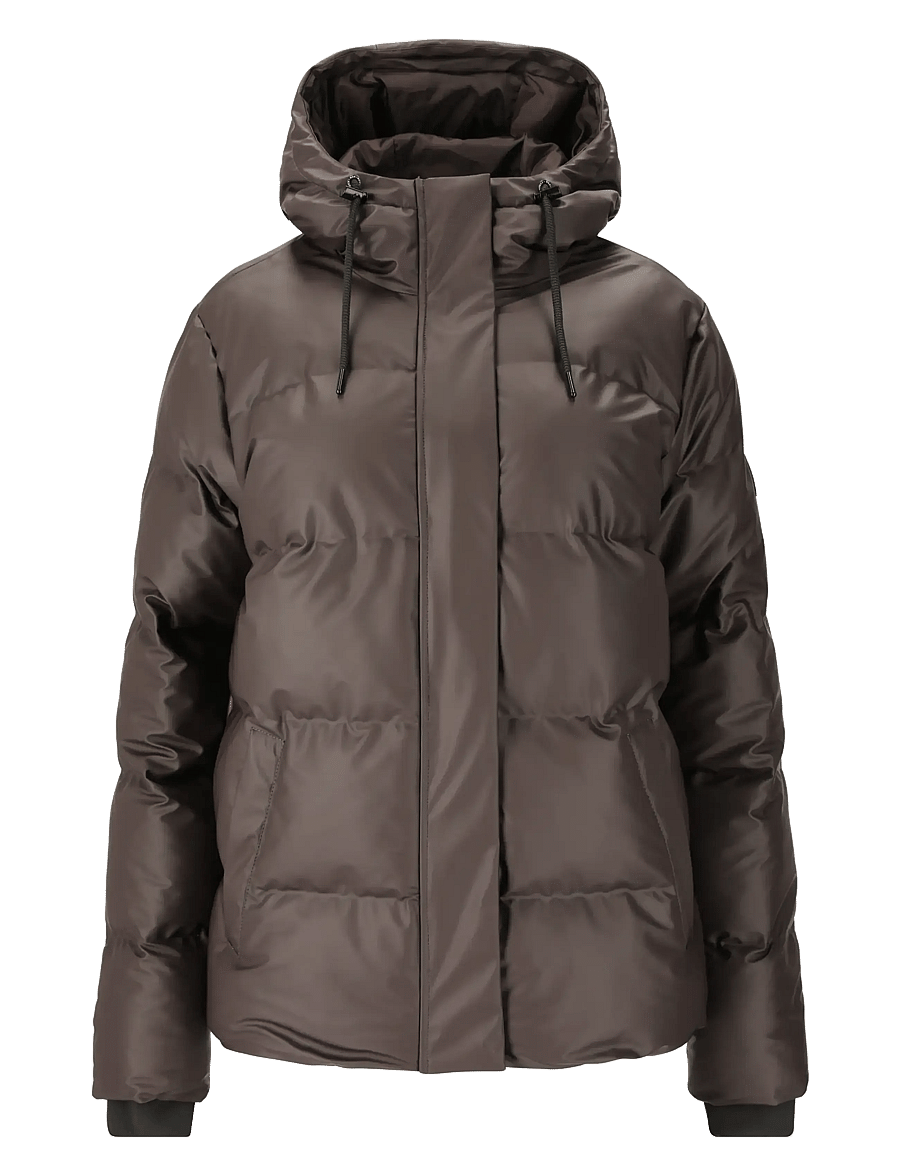 Weather Report - Audrey W PU Puffer Jacket W-PRO 500 - winter jackets - espresso - 1