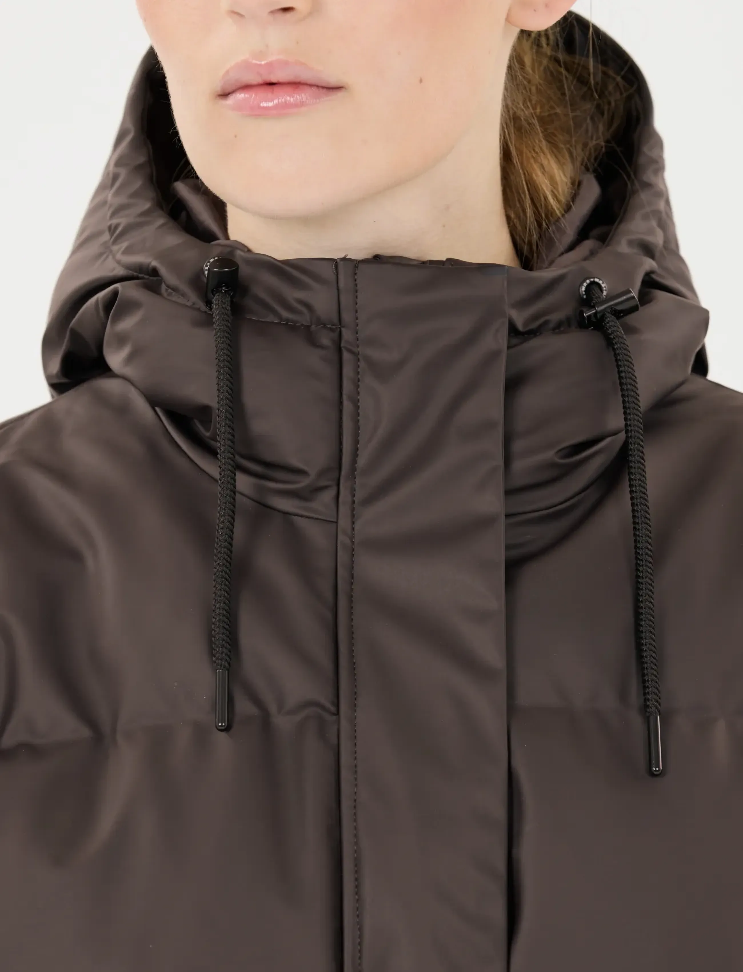 Weather Report - Audrey W PU Puffer Jacket W-PRO 500 - winter jackets - espresso - 0