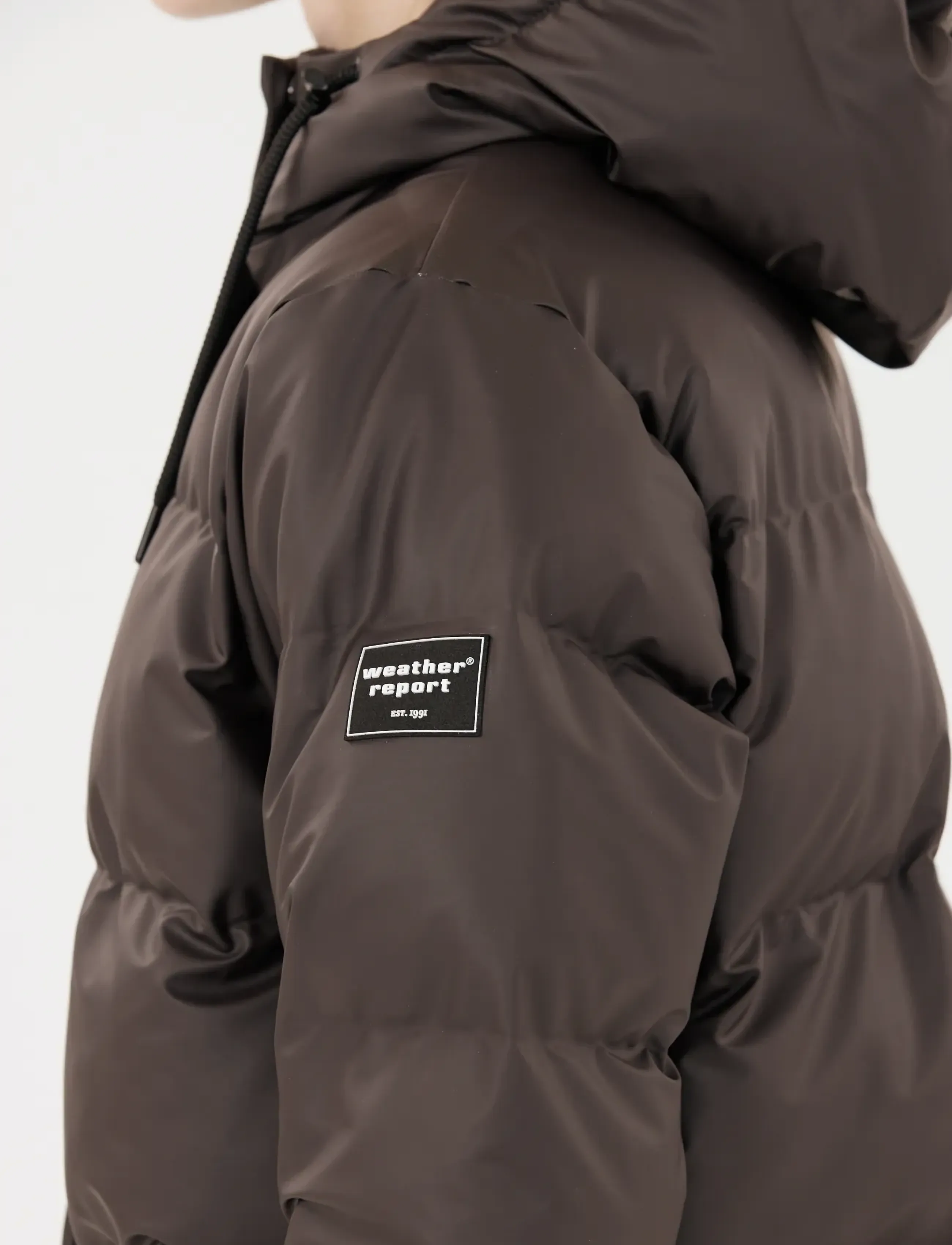 Weather Report - Audrey W PU Puffer Jacket W-PRO 500 - winter jackets - espresso - 3