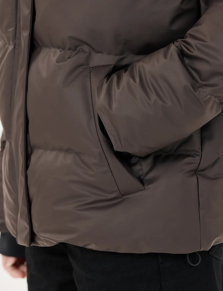 Weather Report - Audrey W PU Puffer Jacket W-PRO 500 - winter jackets - espresso - 5