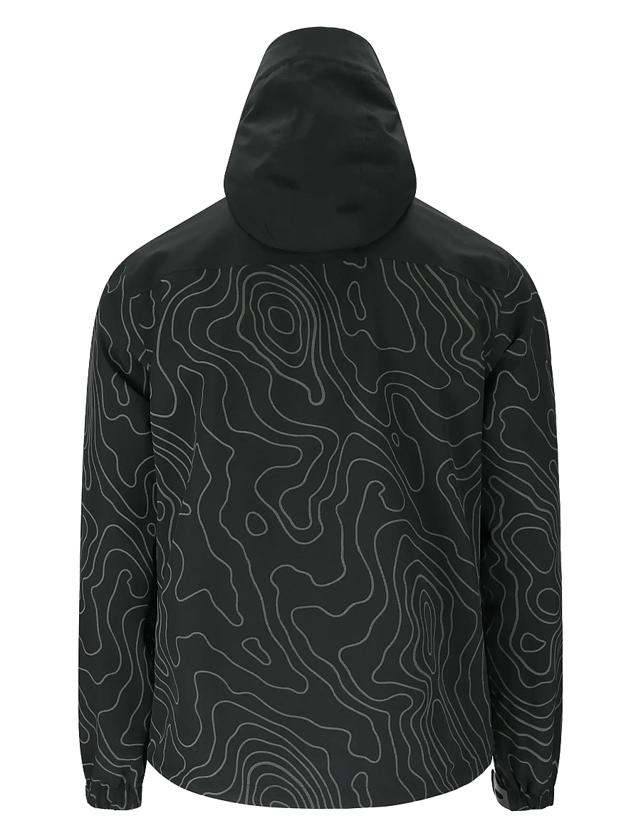 Weather Report - Delton M AOP AWG Jacket W-PRO 15000 - regnjakkar - black - 2