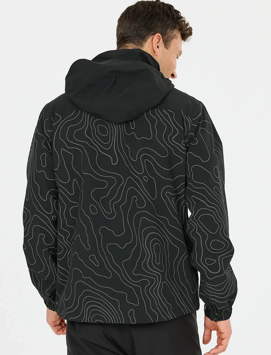 Weather Report - Delton M AOP AWG Jacket W-PRO 15000 - regnjakkar - black - 3