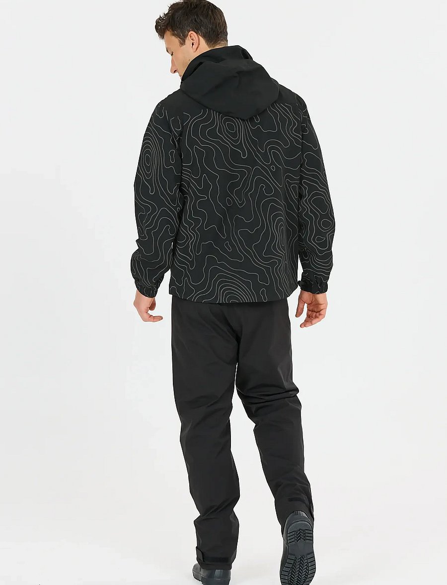 Weather Report - Delton M AOP AWG Jacket W-PRO 15000 - regnjakkar - black - 5