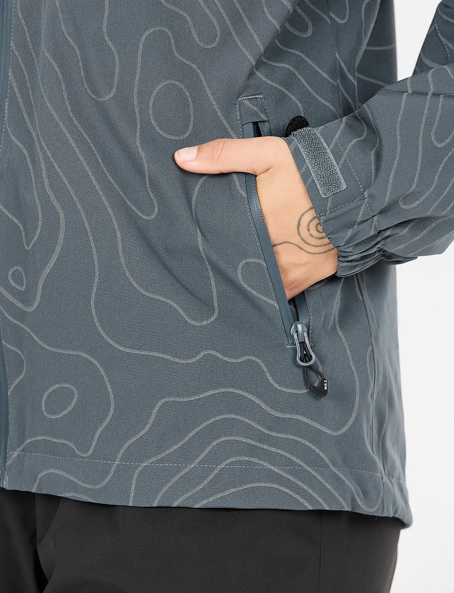 Weather Report - Camelia W AOP AWG Jacket W-PRO 1500 - friluftsjakker - dark slate - 4