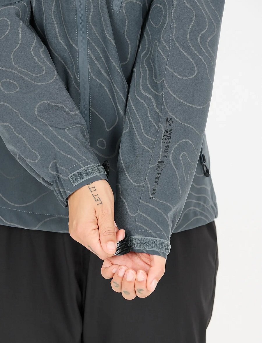 Weather Report - Camelia W AOP AWG Jacket W-PRO 1500 - friluftsjakker - dark slate - 5