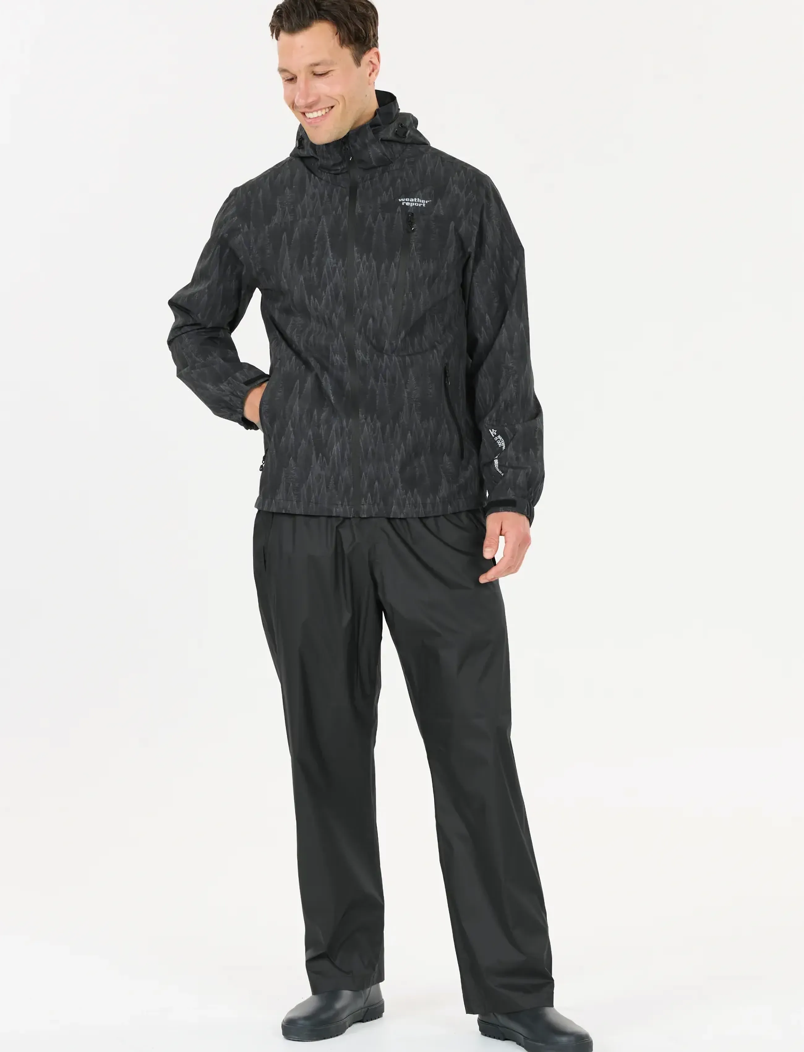 Weather Report - Pack'way M Packable Pant W-PRO 1000 - regenhosen - black - 4