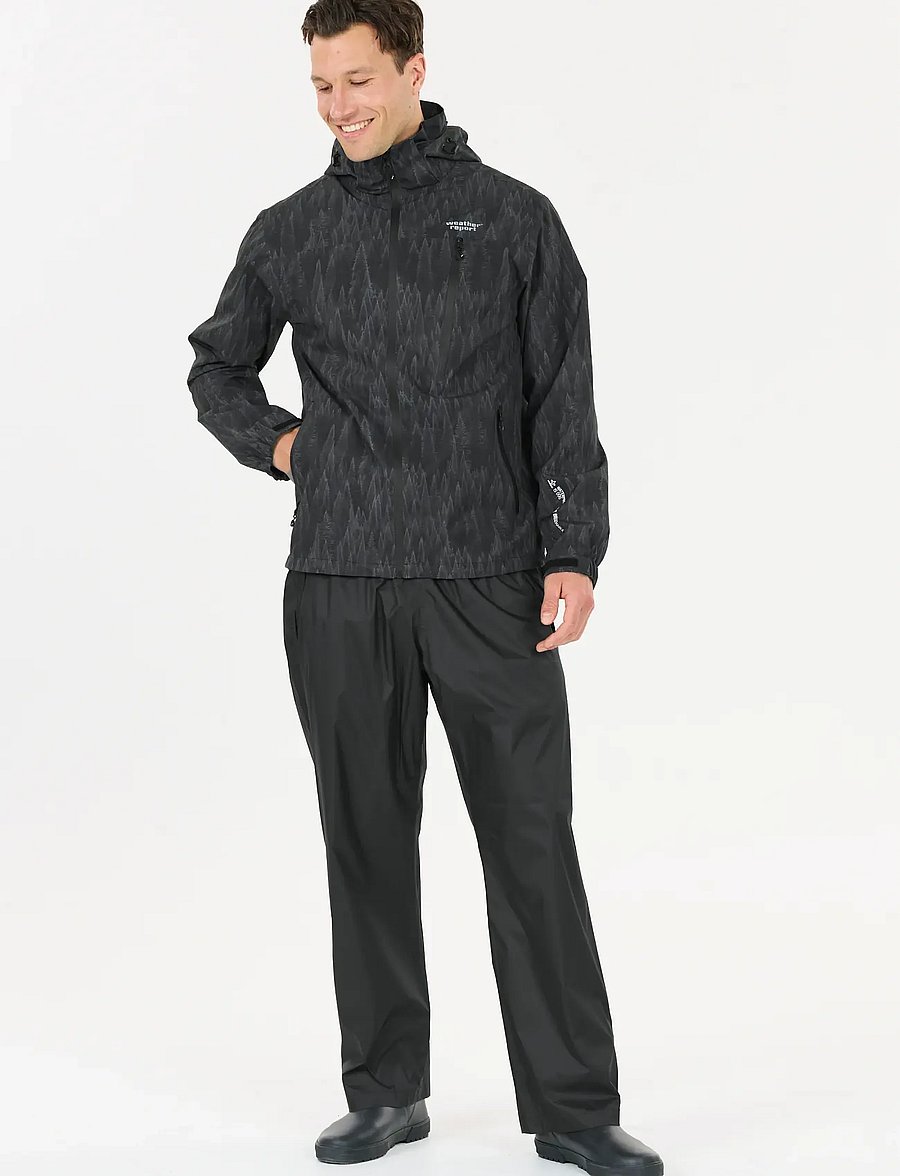 Weather Report - Pack'way M Packable Pant W-PRO 1000 - regenhosen - black - 4