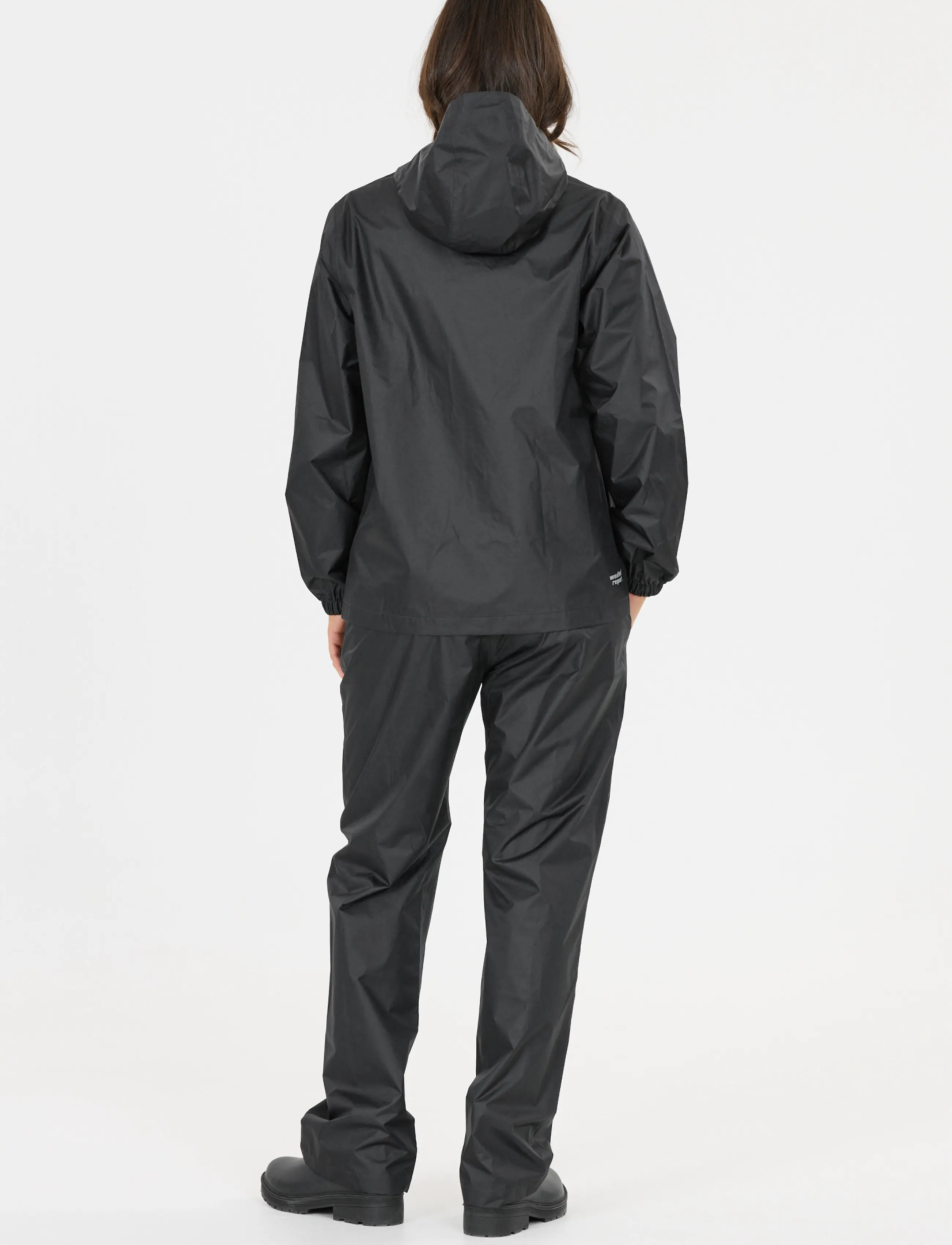 Weather Report - Pack'way W Packable Pant W-PRO 1000 - ytterkläder - black - 3