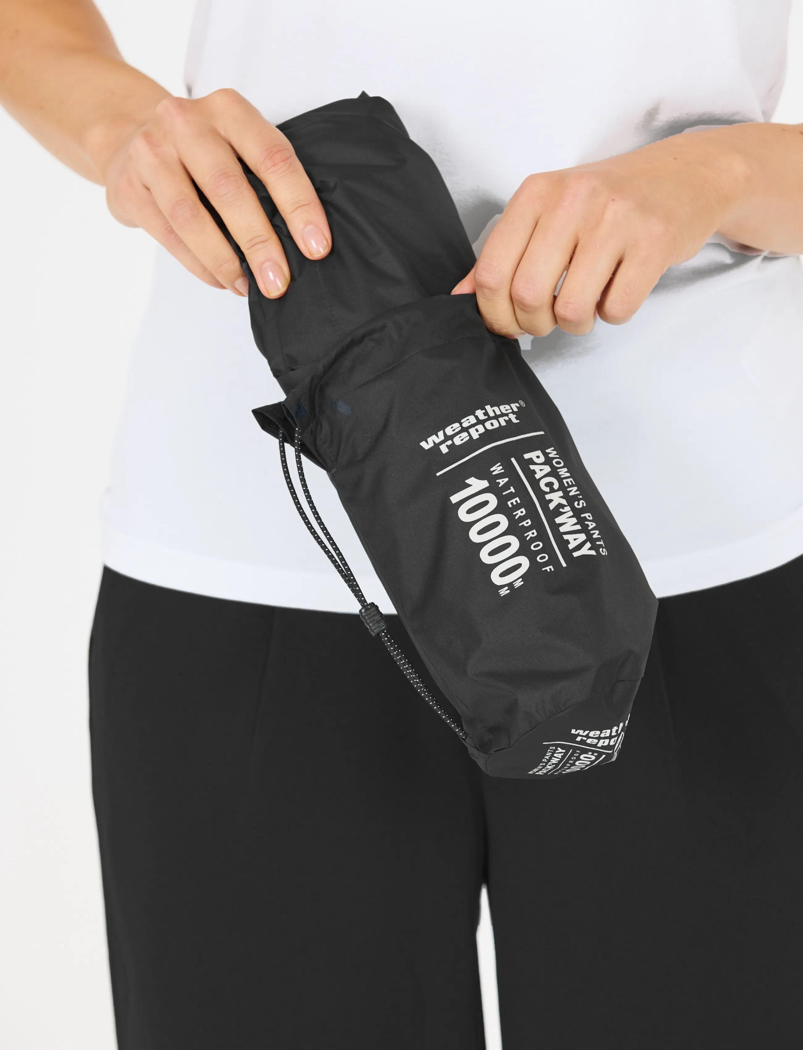 Weather Report - Pack'way W Packable Pant W-PRO 1000 - ytterkläder - black - 5