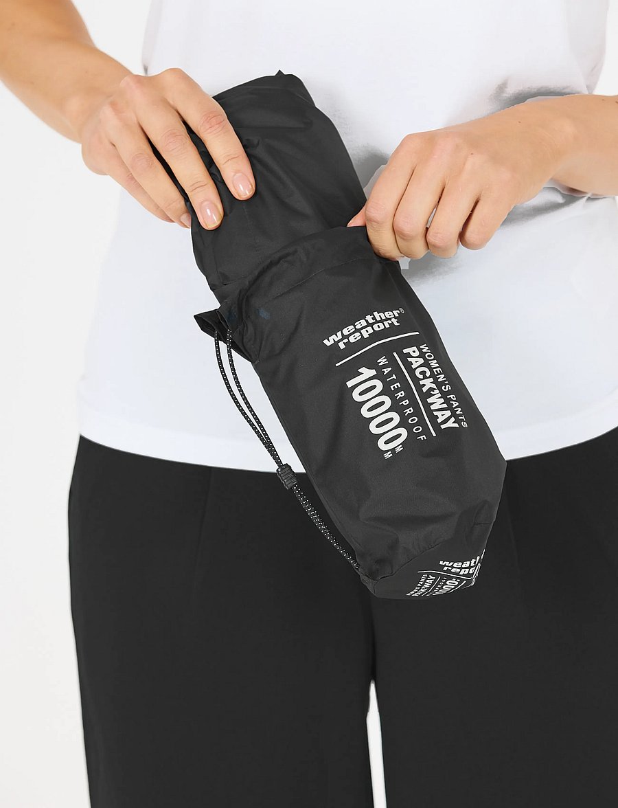 Weather Report - Pack'way W Packable Pant W-PRO 1000 - ytterkläder - black - 5