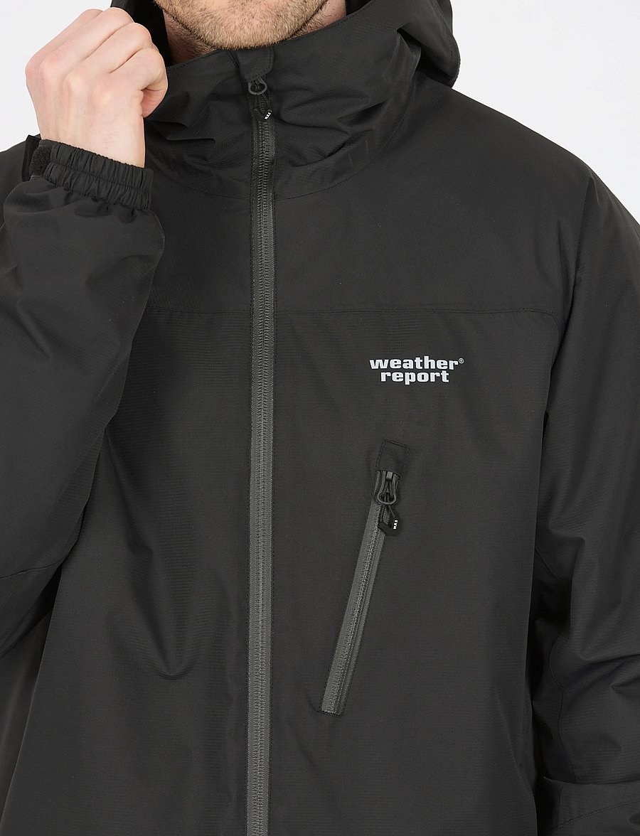 Weather Report - Pluvio M Insulated Jacket W-PRO 150 - raincoats - black - 5