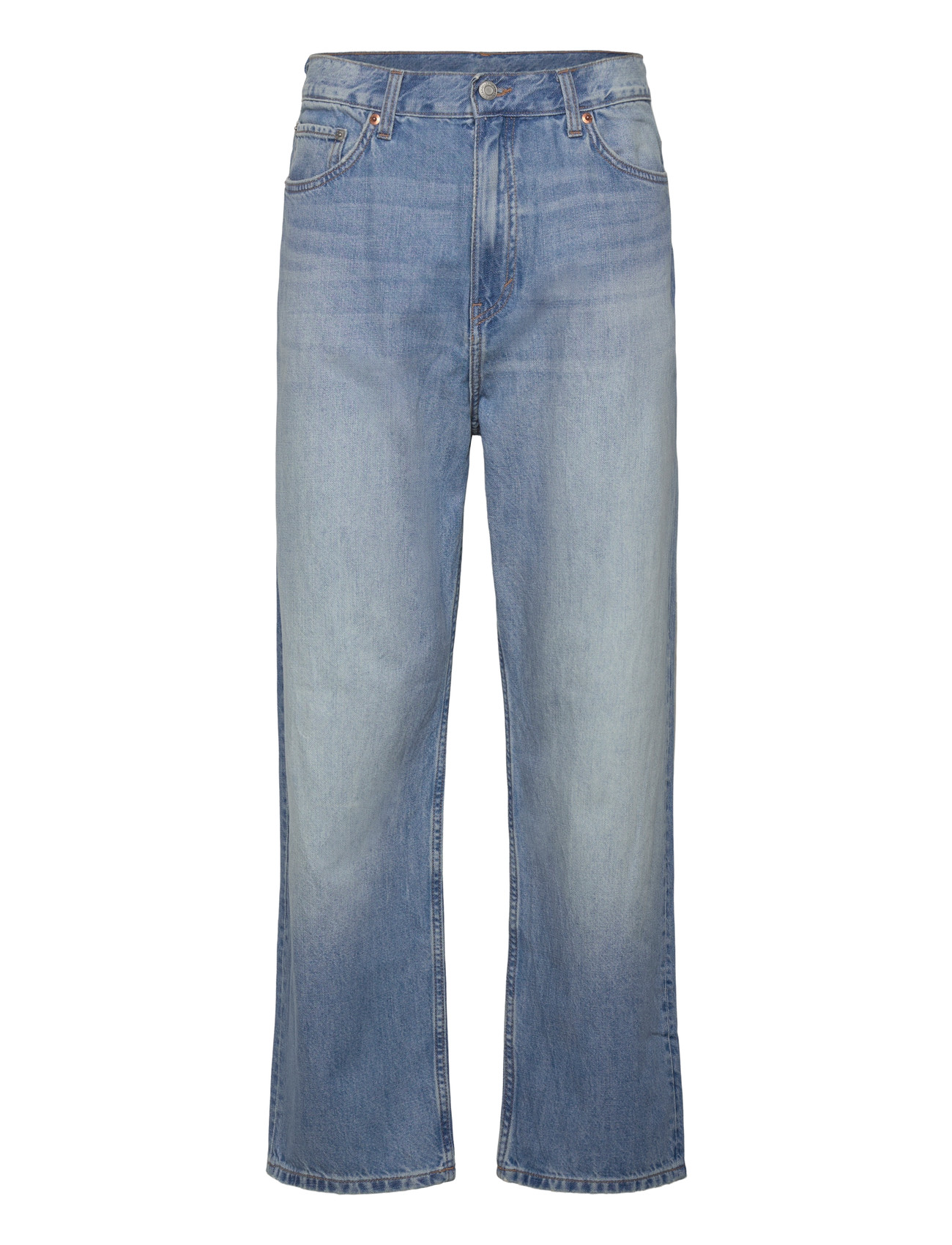 Weekday Galaxy Mid Rise Loose Straight Leg Unisex Jeans - - 29 x 30 2