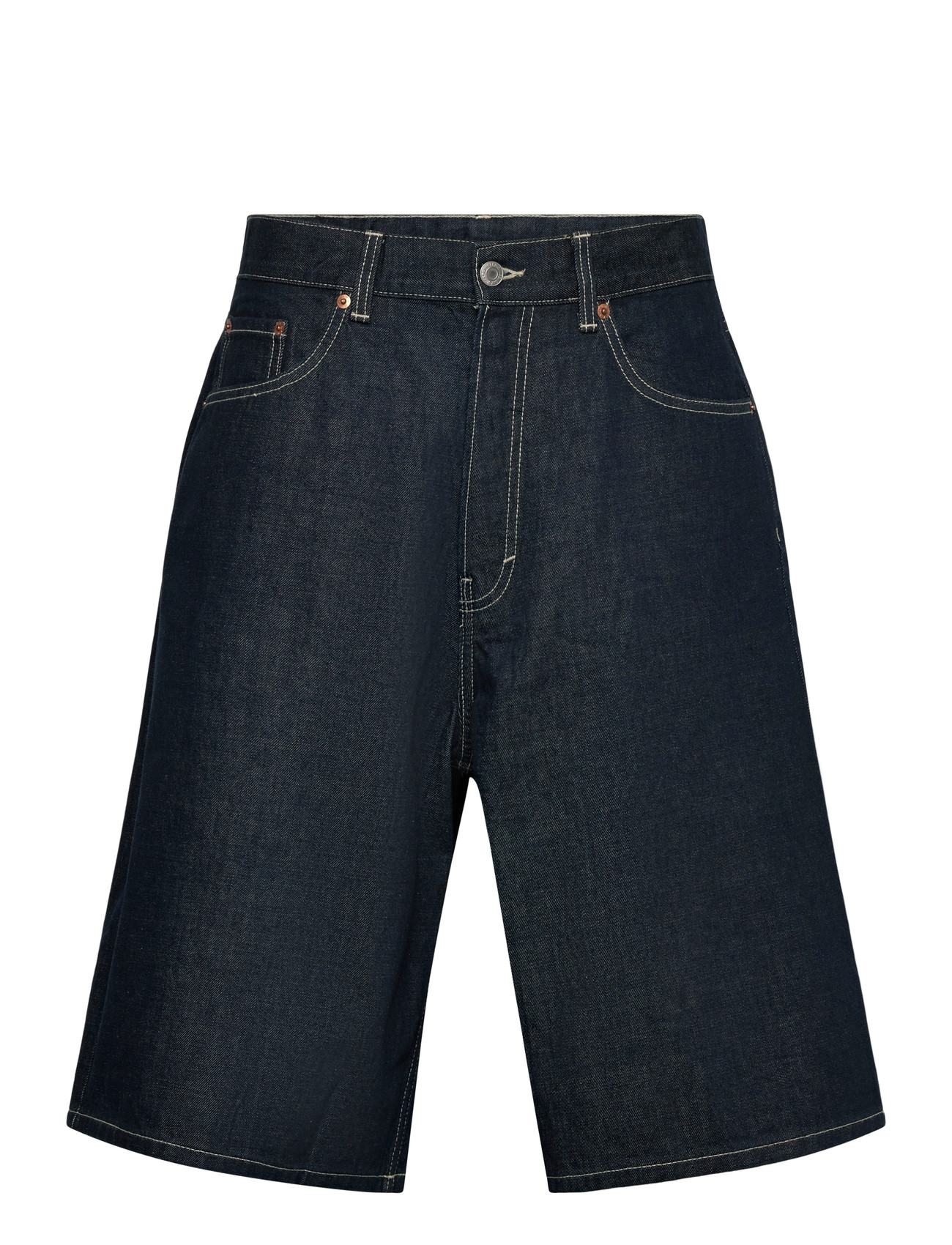 Weekday Astro Mid Rise Loose Baggy Denim Shorts - - 25 1