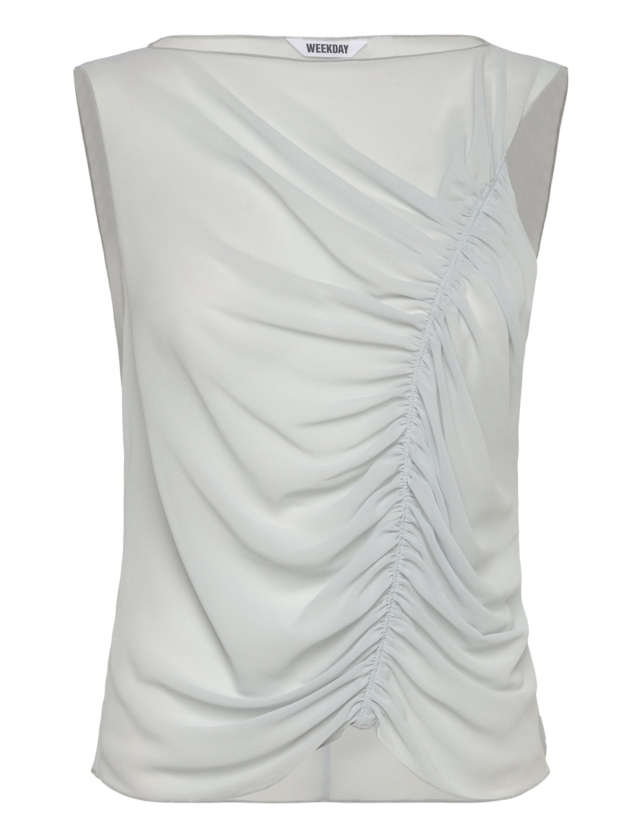Weekday Chiffon Top - White - XS
