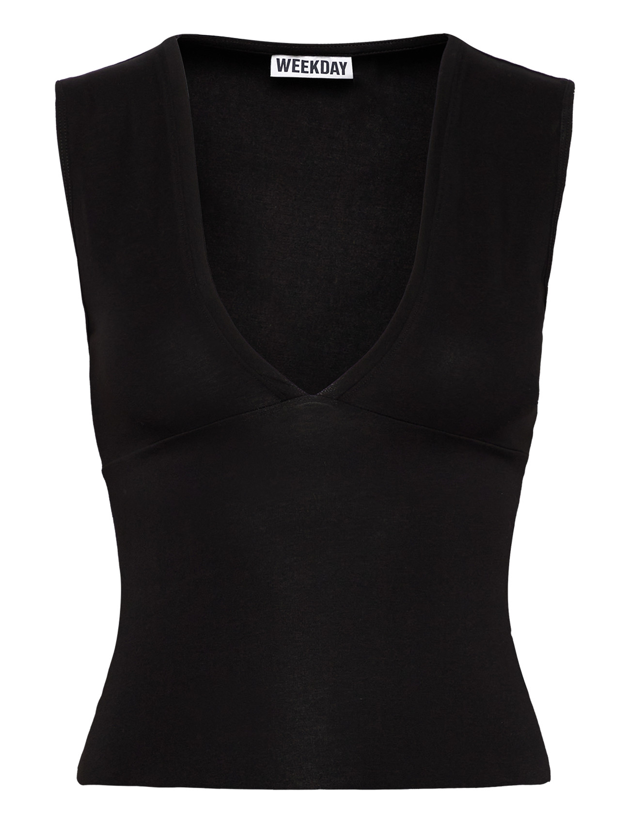 Weekday Fitted V-Neck Sleeveless Top - - XS 1