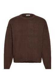 Weekday Boxy Knitted Cotton Sweater (WEE1283235) - Knitted Round
