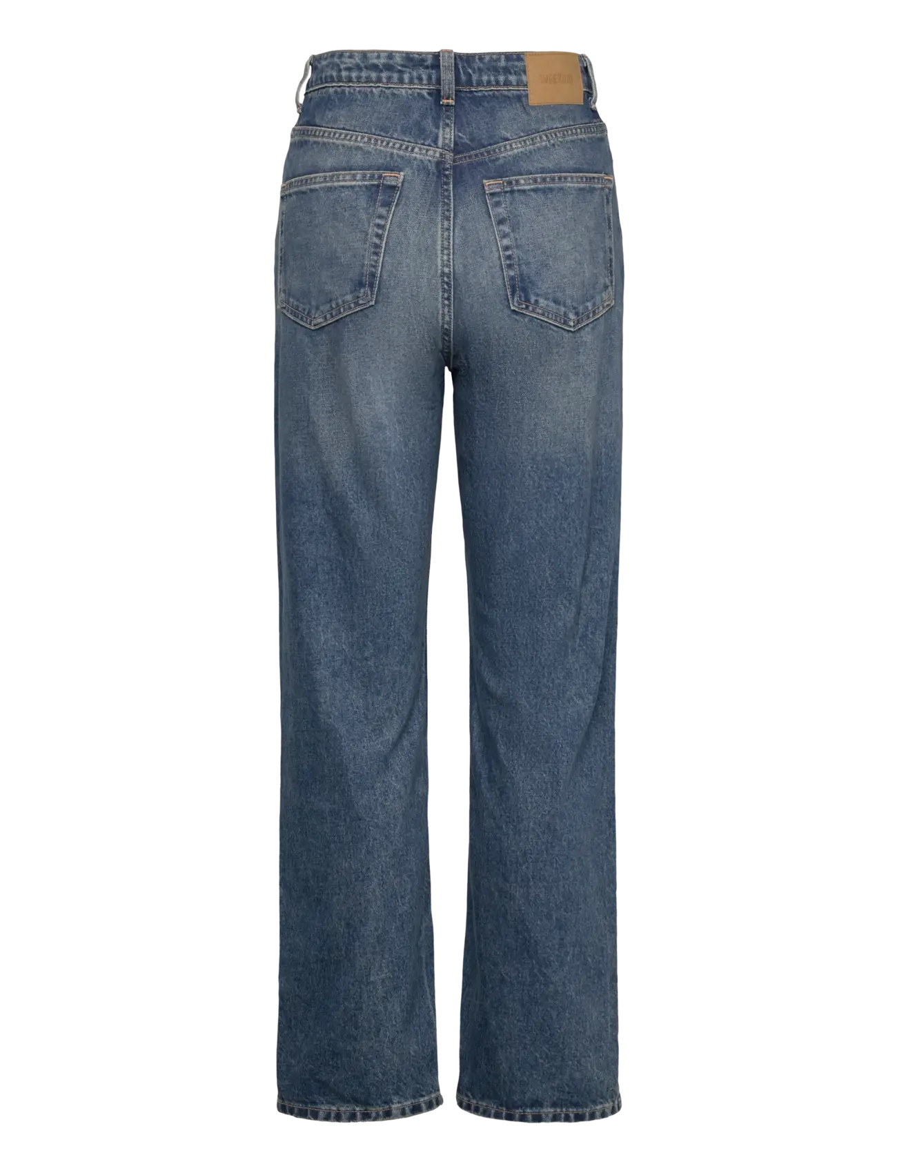 Weekday - Rowe Super High Waisted Regular Straight Leg Jeans - straight jeans - iron blue - 1