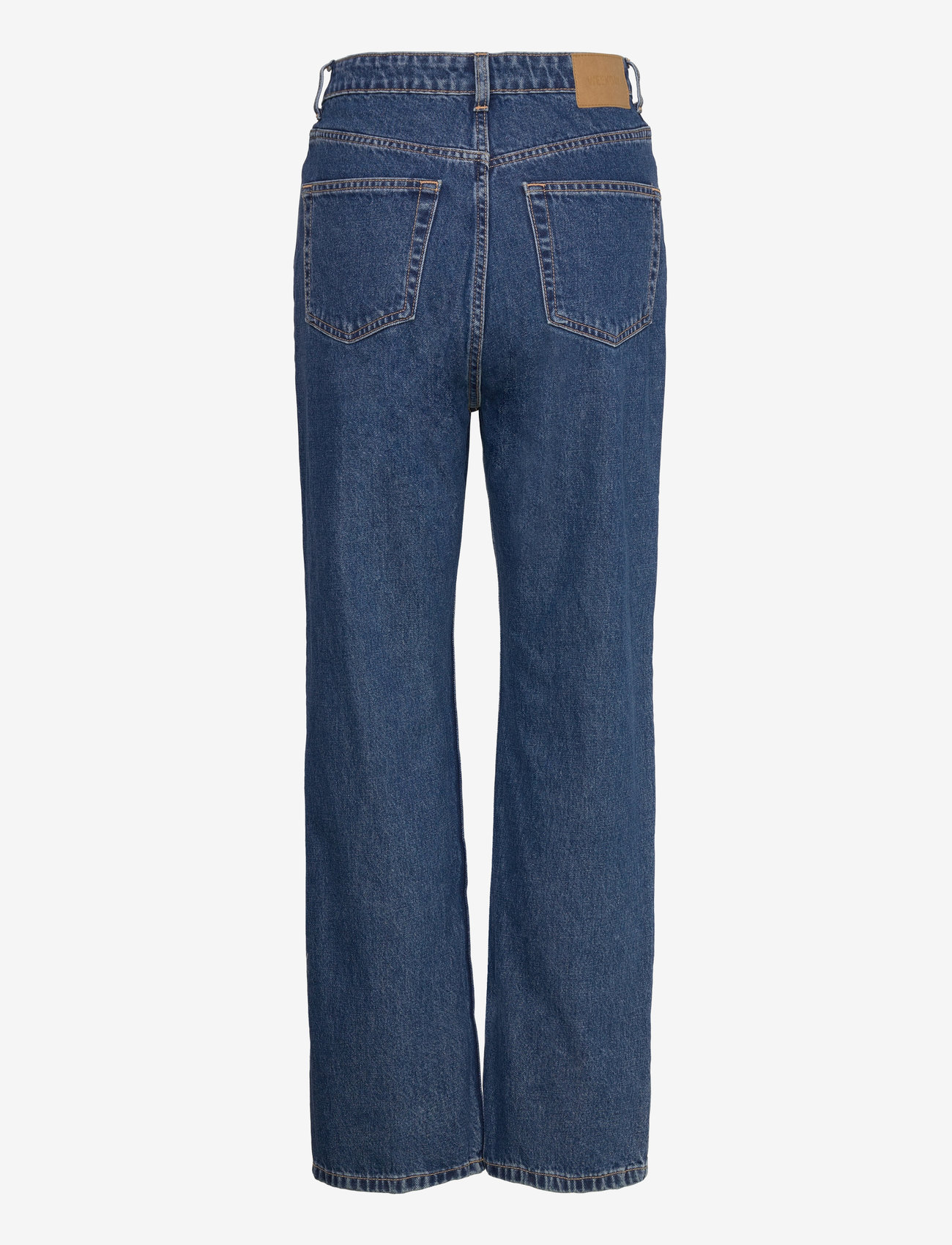 Weekday Rowe Super High Waisted Regular Straight Leg Jeans (Iron Blue ...