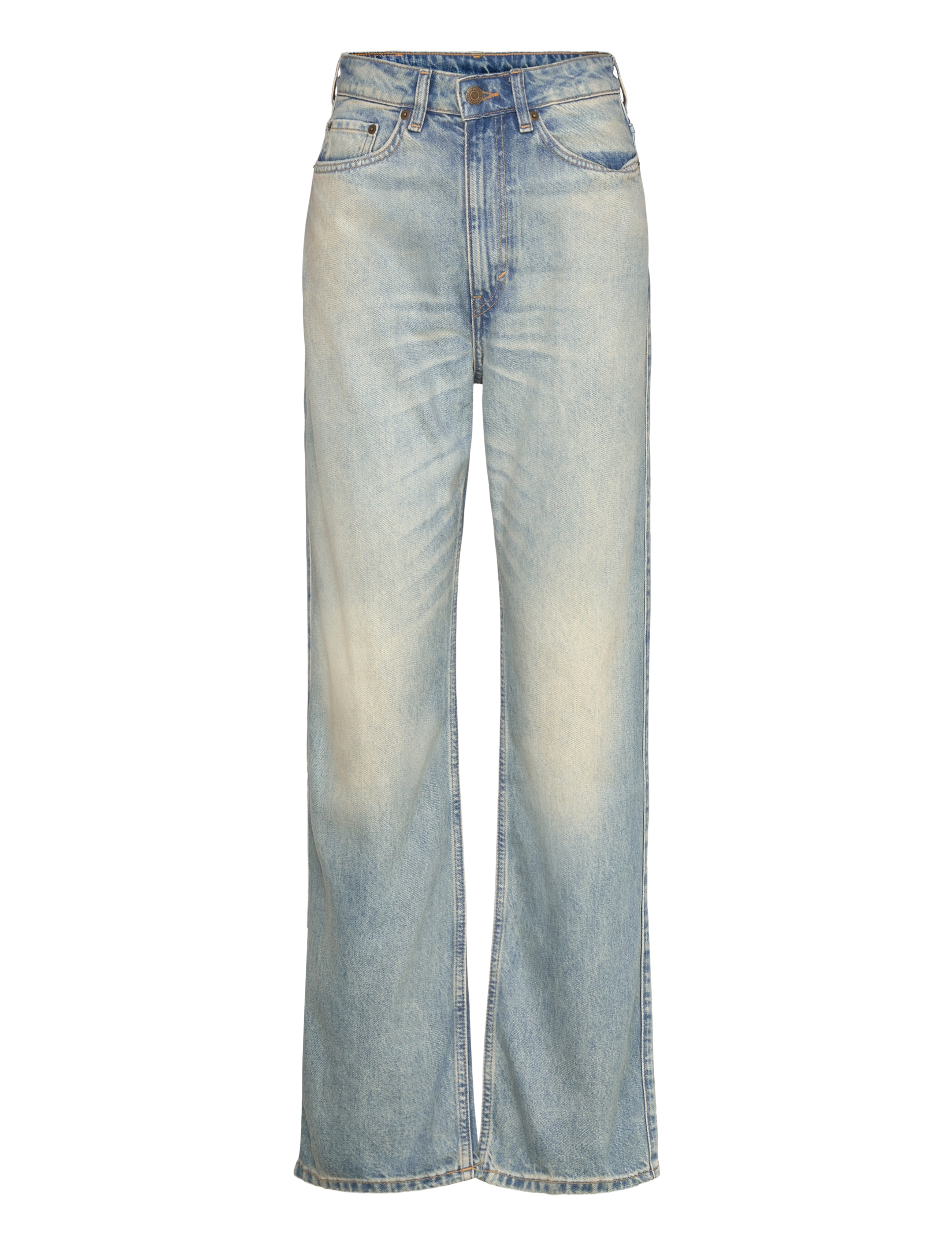 Weekday Rowe Extra High Straight Jeans - Transitional Layering - PORT BLUE / blue