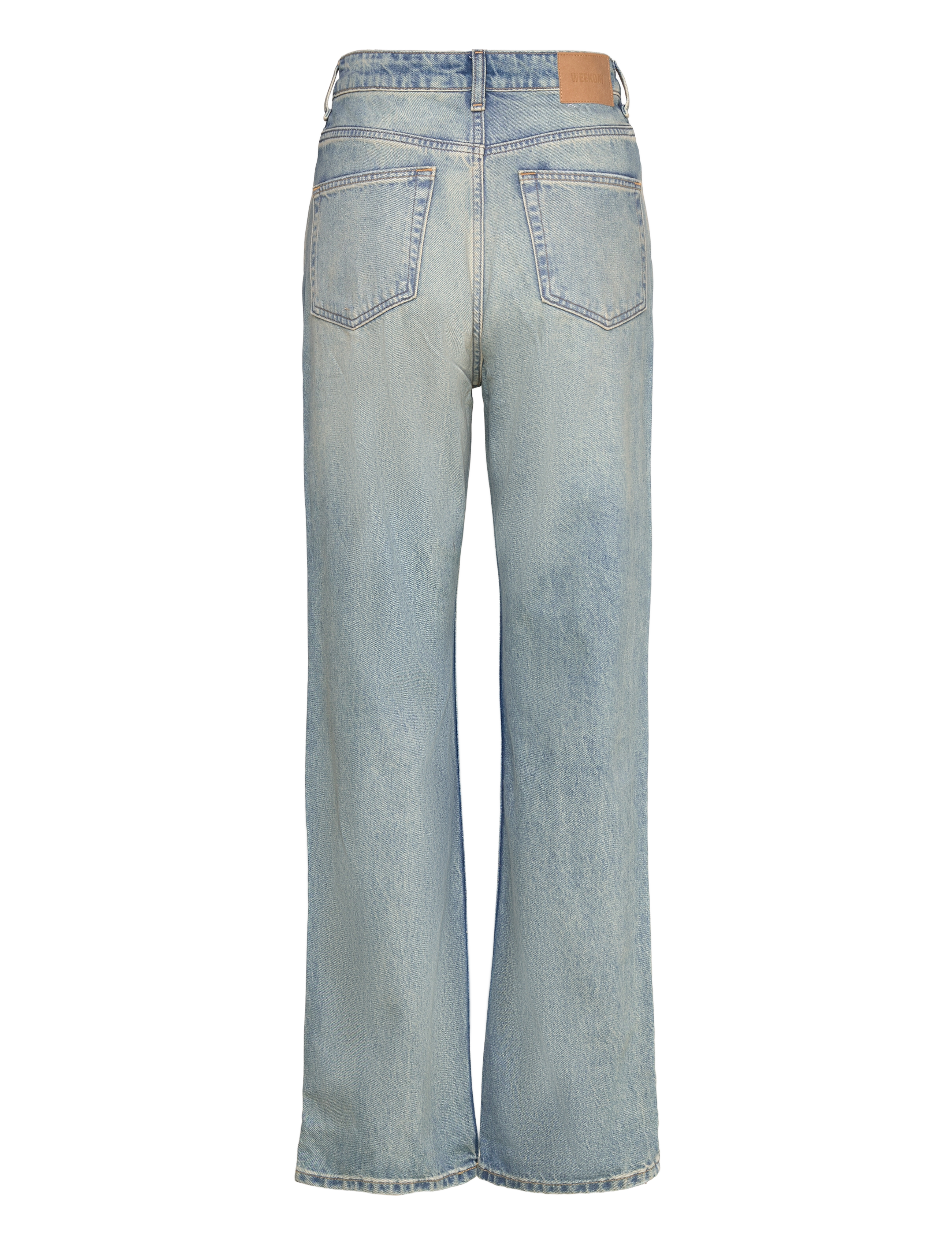 Weekday - Rowe Super High Waisted Regular Straight Leg Jeans - straight jeans - port blue - 1