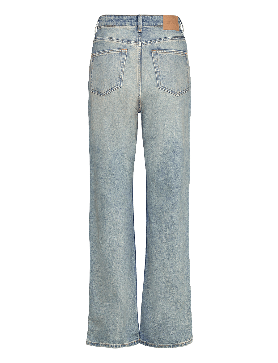 Weekday - Rowe Super High Waisted Regular Straight Leg Jeans - sirge säärega teksad - port blue - 1