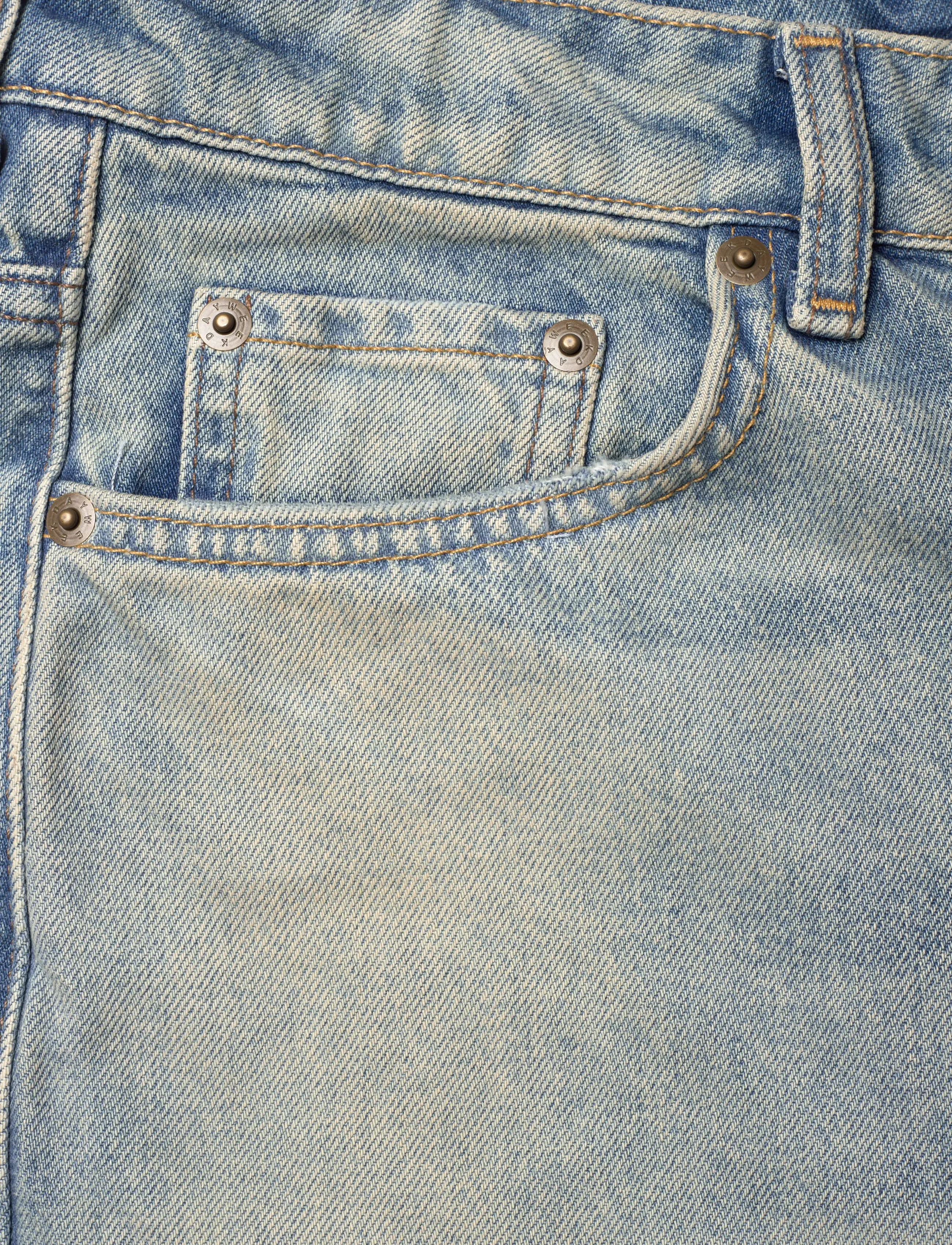 Weekday - Rowe Super High Waisted Regular Straight Leg Jeans - straight jeans - port blue - 2
