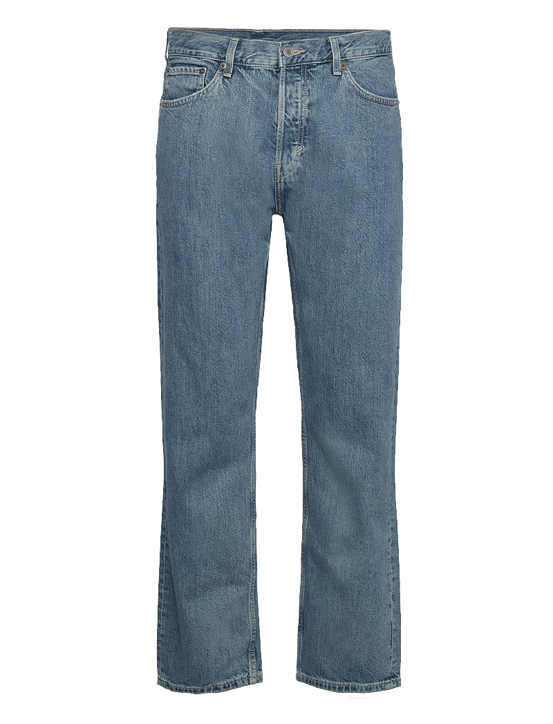 Weekday - Space Mid Rise Relaxed Straight Leg Jeans - regular jeans - 2000 blue - 0