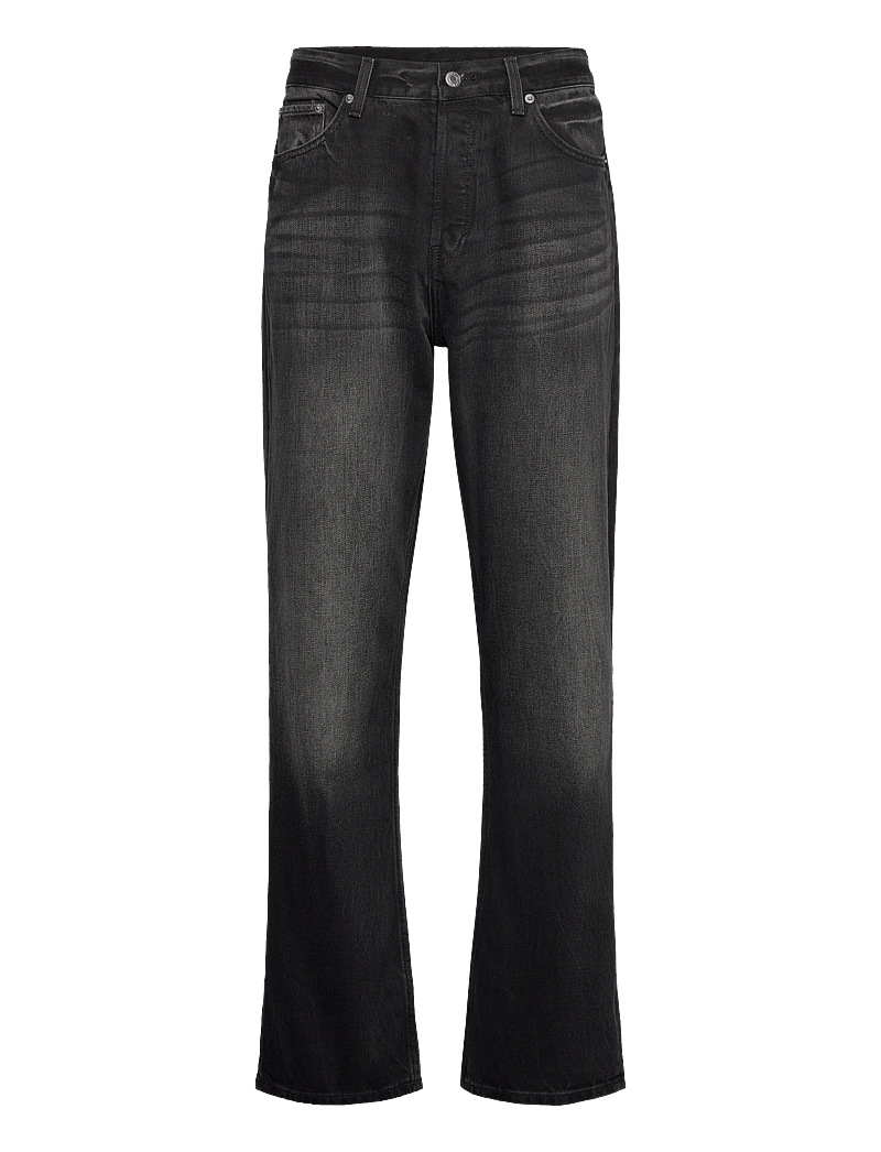 Weekday - Space Relaxed Straight Leg Jeans - regular jeans - black obsidian - 0