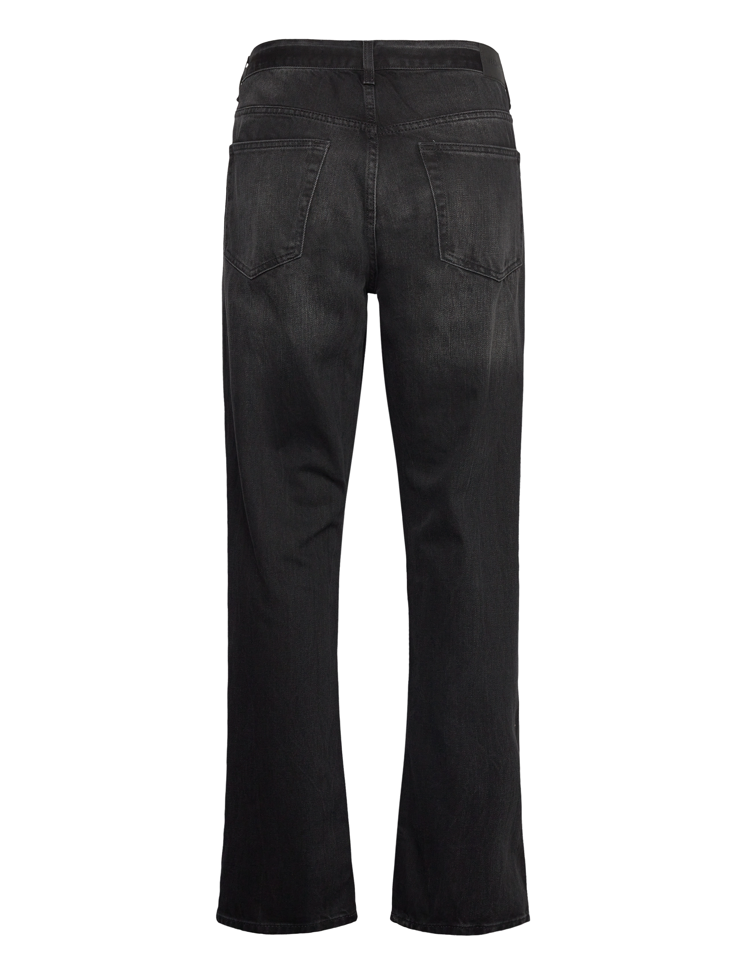 Weekday - Space Mid Rise Relaxed Straight Leg Jeans - regular jeans - black obsidian - 1