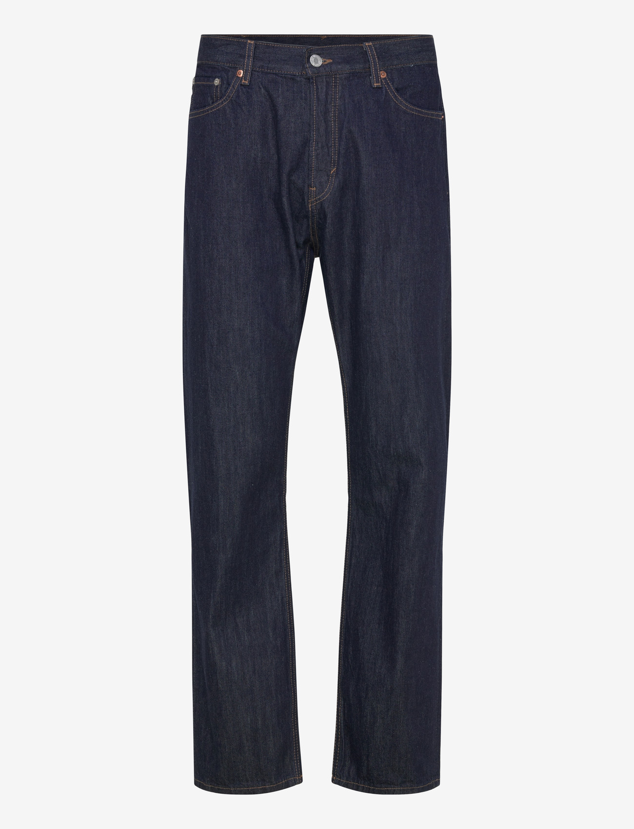 Weekday - Space Mid Rise Relaxed Straight Leg Jeans - regular jeans - blue rinse - 1
