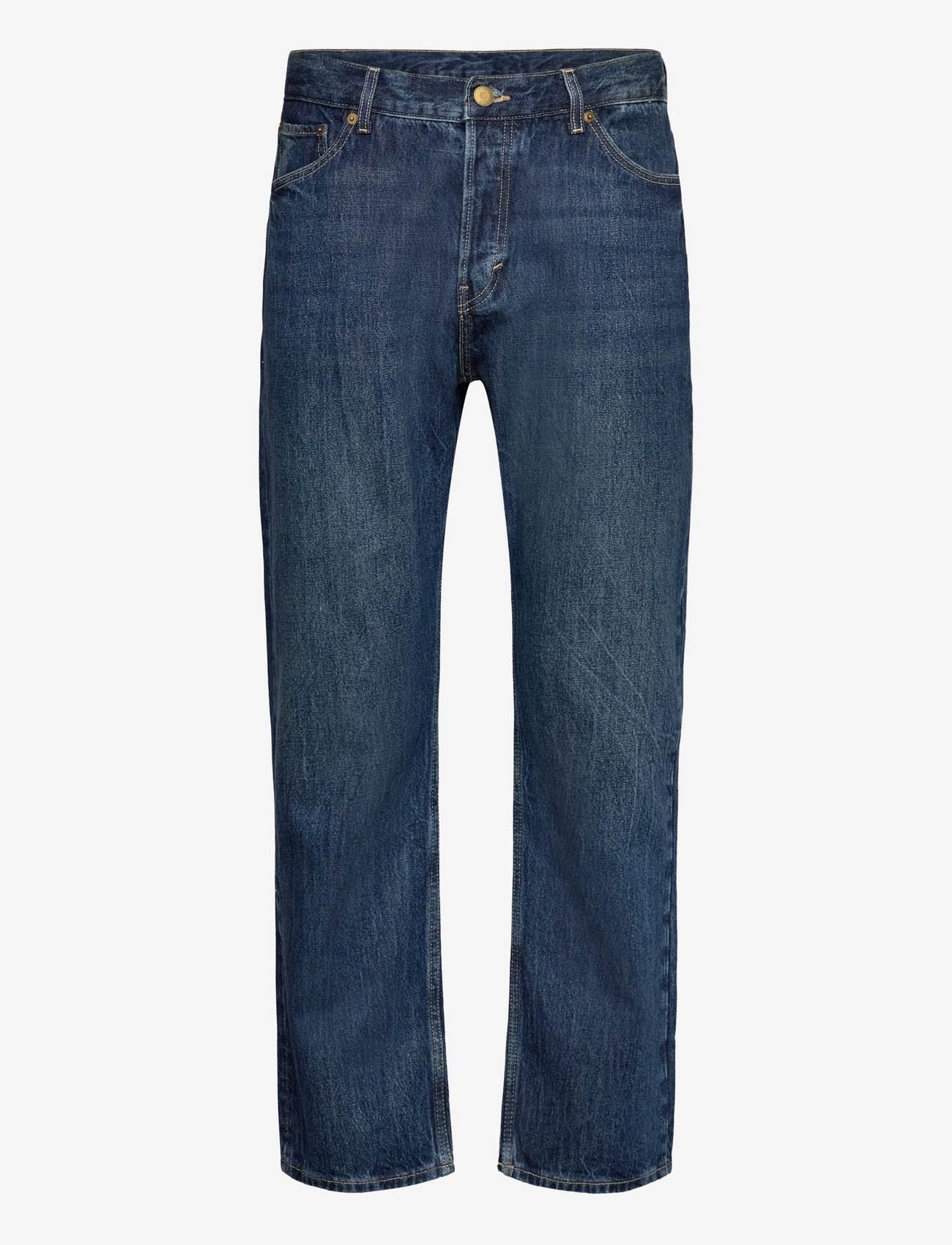 Weekday - Space Mid Rise Relaxed Straight Leg Jeans - regular jeans - morning blue - 0