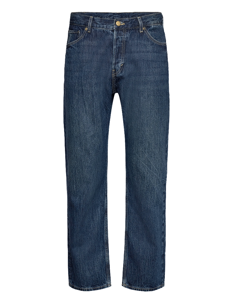 Weekday - Space Mid Rise Relaxed Straight Leg Jeans - regular jeans - morning blue - 0