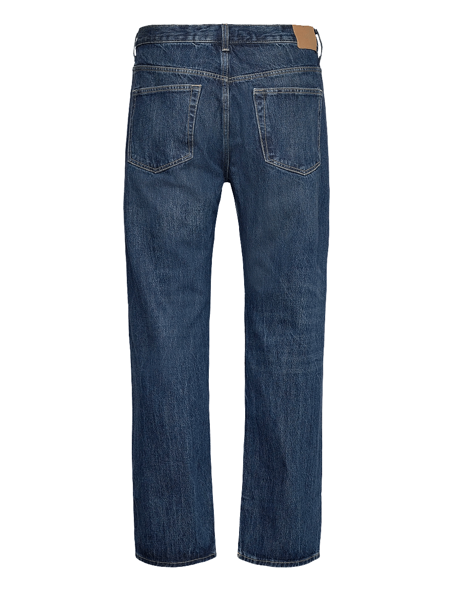 Weekday - Space Mid Rise Relaxed Straight Leg Jeans - klassikalised teksad - morning blue - 1