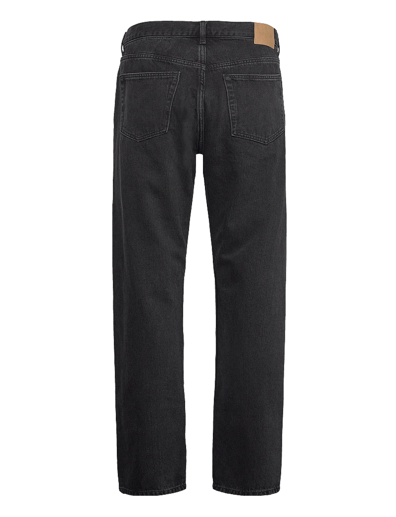 Weekday - Space Mid Rise Relaxed Straight Leg Jeans - regular jeans - tuned black - 2