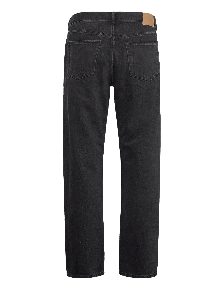 Weekday - Space Mid Rise Relaxed Straight Leg Jeans - klassikalised teksad - tuned black - 2