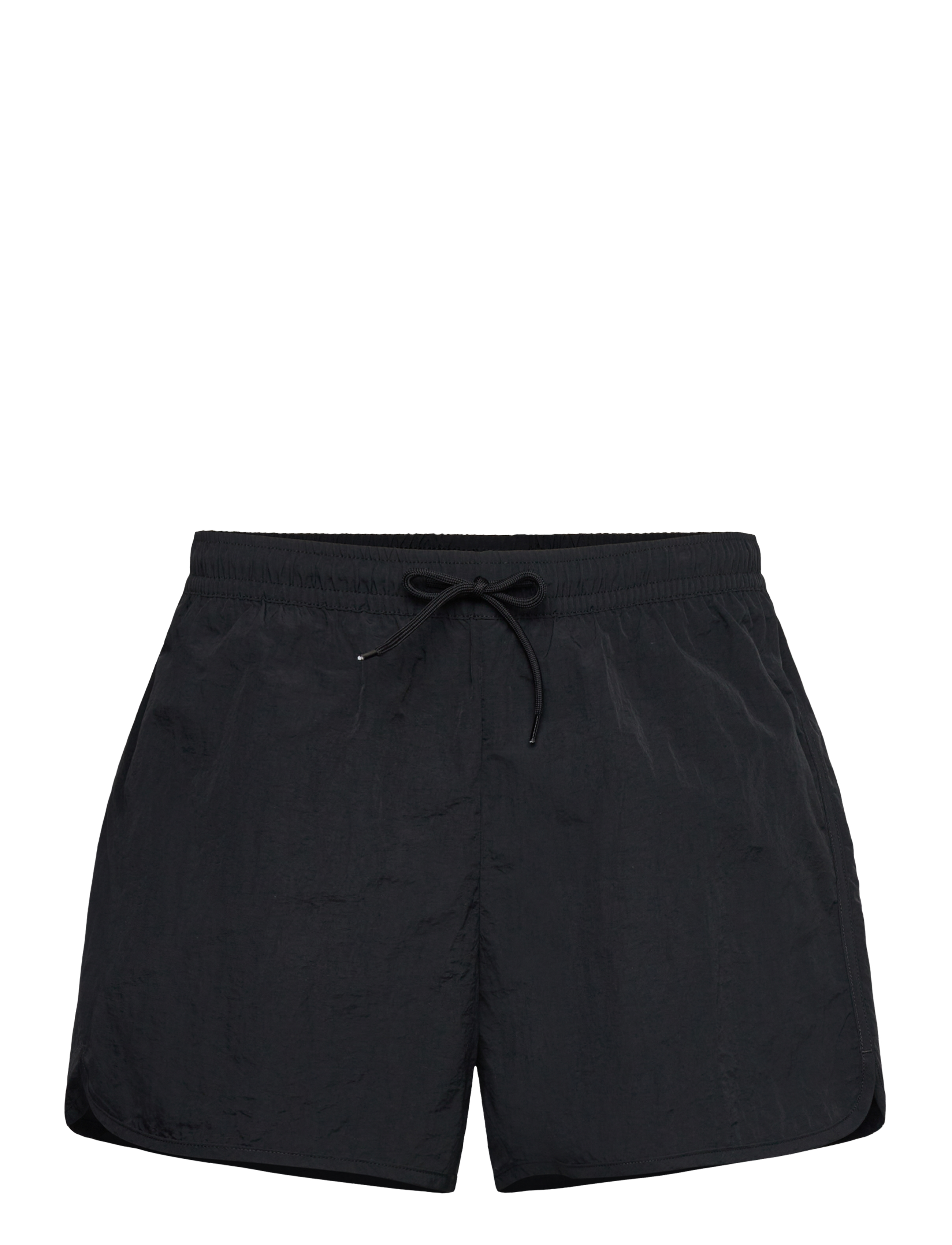 Weekday Structured Mid-Thigh Swim Shorts - Bademode - BLACK / black