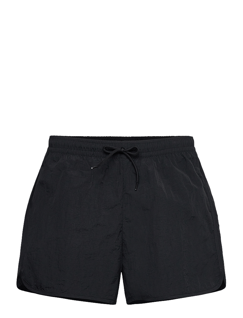 Weekday - Structured Mid-Thigh Swim Shorts - sundskýlur - black - 0